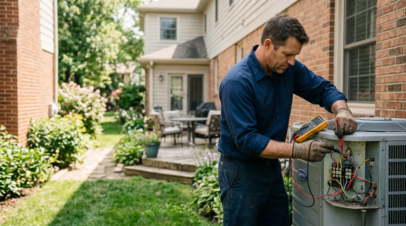 HVAC technician working near Lavon, TX